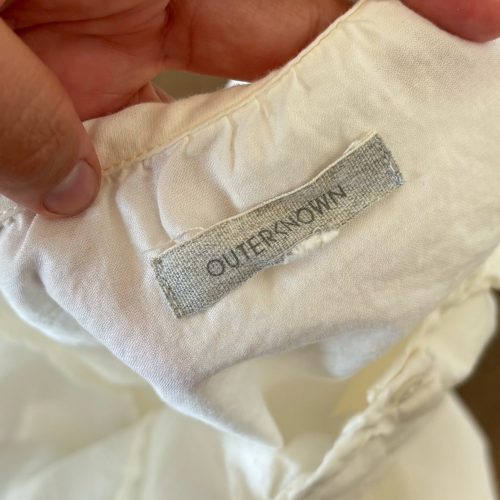 Outerknown Button Down 100% Cotton Blouse - image 4